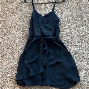 Xhiliration Black Chiffon Dress